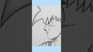how to draw Goku step by step #shorts #shortsviral #goku #drawing #stepbystep #easydrawing