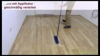 Versiegeltes Parkett mit Polish pflegen