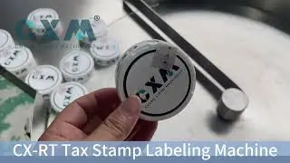 CX RT Tax Stamp Labeling Machine --L & I shape    #SnusBoxIShapeTaxStampLabelingMachine