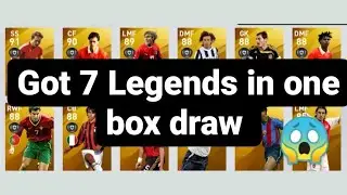 PES 2020 MOBILE | EUROPEAN  LEGEND BOX DRAW OPENING | GOT 7 LEGENDS | 😱