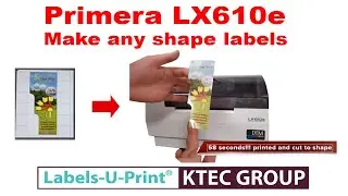 Primera LX610e - Print any size or shape labels in under 1 minute - Labels-U-Print - KTEC GROUP UK