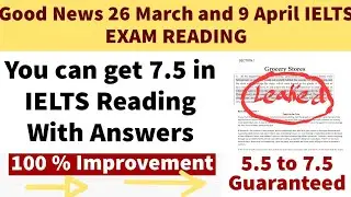 Good News | 26 march ielts exam prediction | 9 april ielts exam | ielts wala India