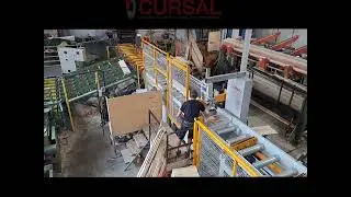 Cursal TOM 500 FCN crosscut saw in an italian sawmill