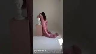 Feather robe with train / belladonnaua.com