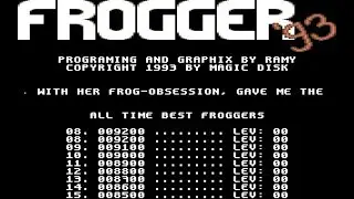 Frogger '93 Review for the Commodore 64 by John Gage