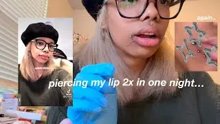 piercing my lip&hellip;again