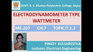 ELECTRODYNAMOMETER TYPE WATTMETER ME207
