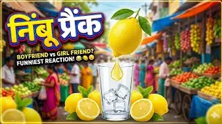 LEMON PRANK ON KAJAL😀 ||नींबू का प्रैंक किया काजल के ऊपर|| 