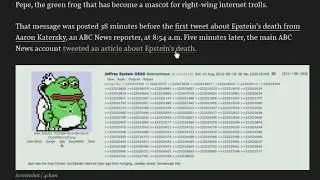 4chan LEAKED Epstein's Death Before the News
