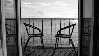 Ausblick auf den Bodensee mit entspannender Jazzmusik.