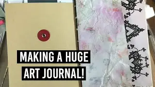 Making An Art Journal From an Old Book - 2021 Art Journal Bookbinding Process