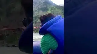Rafting at most dangerous river in pakistan 🇵🇰 🥶🌊⛈ don&rsquo;t miss end #rafting #dangerous 😱