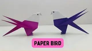 Paper Bird Craft / How to Make Bird With Paper At Home / Paper Craft / Easy Paper Bird