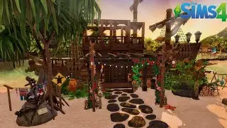 SHIPWRECK TINY HOME 🏴&zwj;☠️⚓ | The Sims 4: Speed Build
