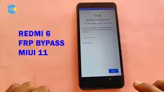 Redmi 6 FRP Bypass MIUI 11