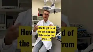Swelling from filler injections under the eyes? Watch this! #fillerinjection #undereyefiller