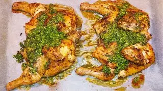 Chicken Tabaka (tapaka). Very TASTY and SIMPLE! Subtitles