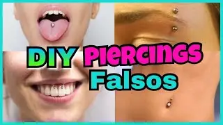 DIY | Como Hacer Piercings Falsos en Casa y que Parezcan REALES | NatyGloss