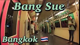 Bang Sue MRT to Bang Sue Main Station (the wrong way) 🇹🇭#silentvlog