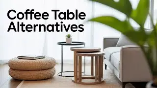 Coffee table alternatives for a small living space