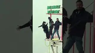 #lifeisbutadream #adventure #thriller #extreme #bungeejumping #trending #highlights #short #viral