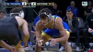 Pitt vs Iowa Men's College Wrestling Full Highlights 2025 | Chappell vs Peterson