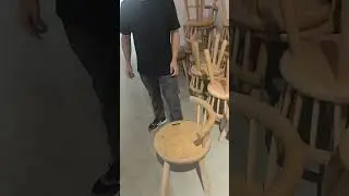 Exhibition of Various Solid Wood Chairs Wooden Bench Stools#slab #wood #chair #diningchair #bench