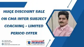 ENGLISH | HUGE DISCOUNT SALE ON CMA INTER SUBJECT COACHING - LIMITED PERIOD OFFER