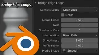 Bridge Edge Loops In Blender!