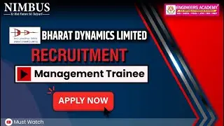 BDL Recruitment 2023 | BDL Management Trainee Notification out | Complete Details | Apply Now #EA