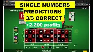 How to win at roulette consistently single-number predictions &euro;2,200