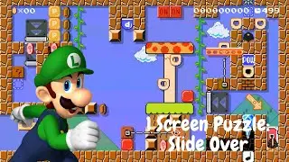 1 Screen Puzzle: Slide Over (Mario Maker 2) by Joachimhal