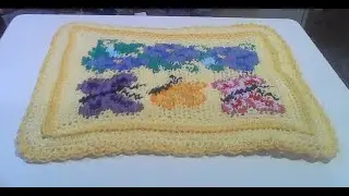 Technique Tuesday Morning Glory and Butterfly Placemat (Rows 31 to 44 and Boarder)