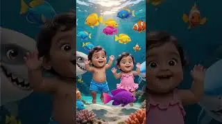 Kids Dancing with Sharks 🦈💃 | Ocean Fantasy Adventure! #shortsviral