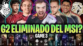G2 EN LA PARTIDA DECISIVA! 😱FUERA DEL MSI?🔥 | G2 vs LYON Game 3 MSI 2026 BRACKET STAGE DÍA 7 IBAI