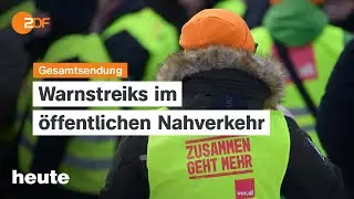 heute 19:00 Uhr vom 02.02.2026 Streik im Nahverkehr, Fragebogen f&uuml;r Wehrdienst, Grammy-Verleihung