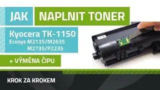 N&aacute;vod k plněn&iacute; toneru Kyocera TK-1150, ECOSYS M2135/M2635/M2735/P2235
