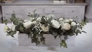 Rose and Ivy Table Arrangement Floristry Tutorial