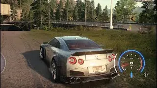 Need For Speed  Heat - 4K 60FPS - Nissan GTR - Огонь из Труб