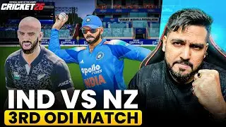 India vs New Zealand 3rd ODI Match Live | Series Decider💯| RO-KO💪 | Cricket 26 Live | RtxVivek