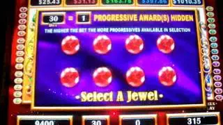 Life of Luxury Progressive Slot Bonus Ruby Win on 30 Cents!
