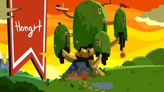 How to draw a tree house - Hongrt