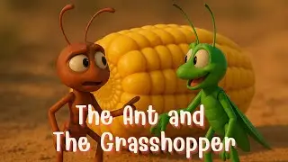 🐜 Aesop's Fable – The Ant and The Grasshopper | Moral Bedtime Story for Kids in English