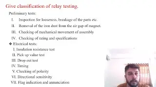 SGP Types of Relay testing in  English