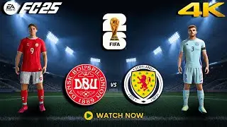 FC 25 | WORLD CUP QUALIFICATION UEFA | SCOTLAND VS DENMARK | LEGENDARY DIFFICULT | LIVE STREAM...