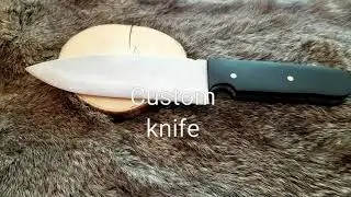 1095 high carbon steel custom knife with micarta handles
