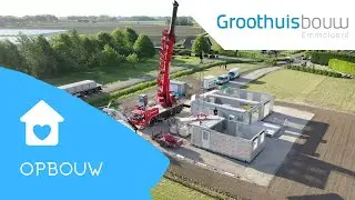 #4 Opbouw, verdiepingsvloer, DAKpannen leggen en METSELEN - Groothuisbouw op 8a - 📍 Hoeksche Waard