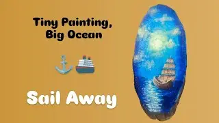 Sailing through colors &mdash; from wood to waves #painting #art #acrylicpainting #trendingart #arthacks 