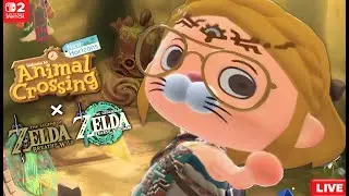 Redesign Floor 1 with Zelda BOTW/TOTK items on Nintendo Hall Island - Animal Crossing: New Horizons