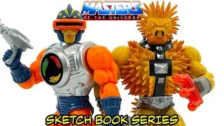 Обзор серии скетчбуков MOTU Origins: Sy-Klone и Spikor!